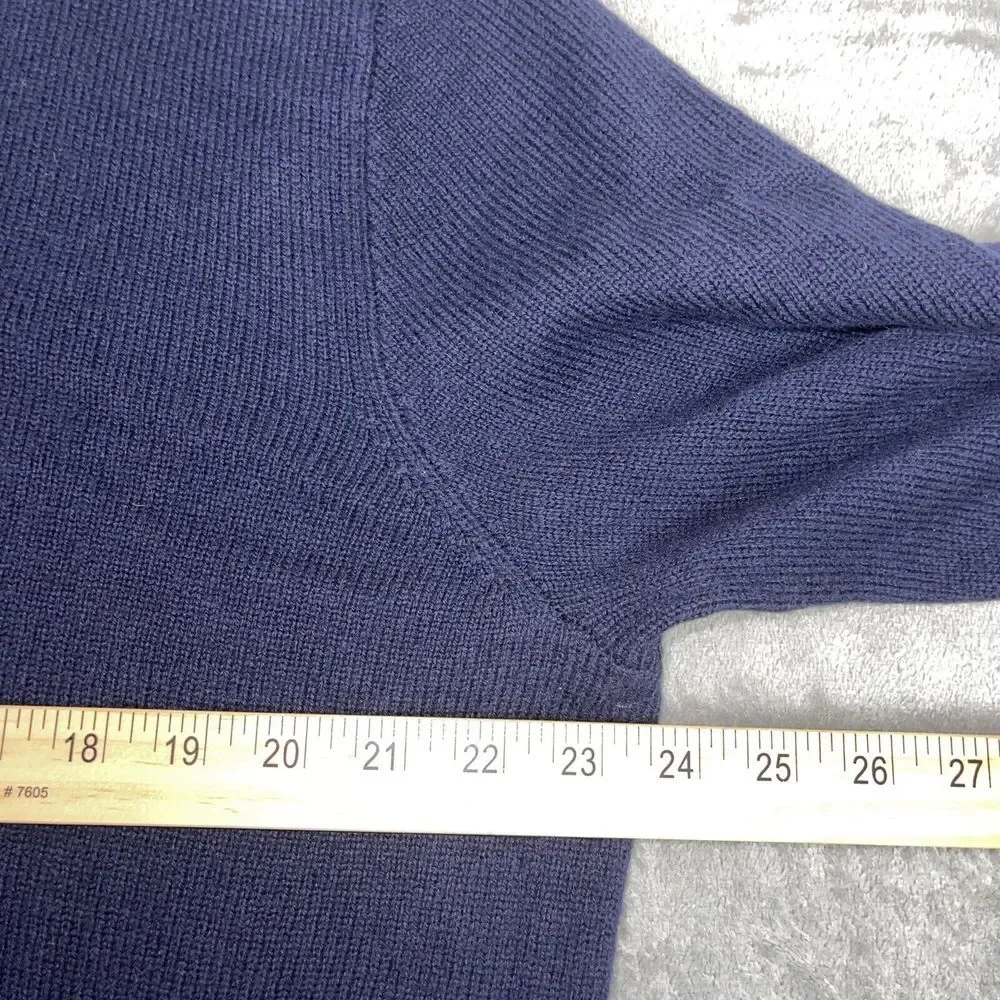Polo Ralph Lauren 100% Lambs Wool Sweater Italian Yarn V Neck Long Sleeve L Read